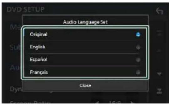 KENWOOD DNX5190DABS - Configuration de la langue - 1