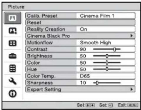 SONY VPLVW570ES - Selecting the Menu Language - 2
