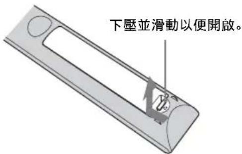 SONY VPLVW570ES - 將電池插入遙控器內 - 1