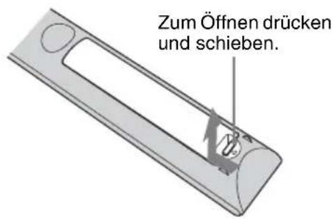 SONY VPLVW570ES - Einlagen der Batterien in die Fernbedienung - 1