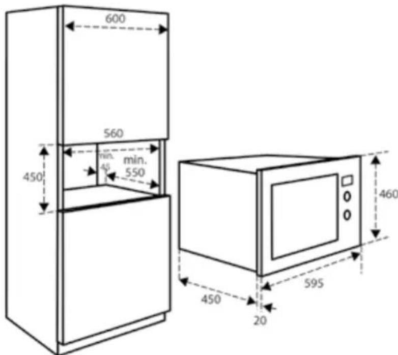 INVENTUM IMC6125F - DER EINBAU DER KOMBI-MIKROWELLE - 1
