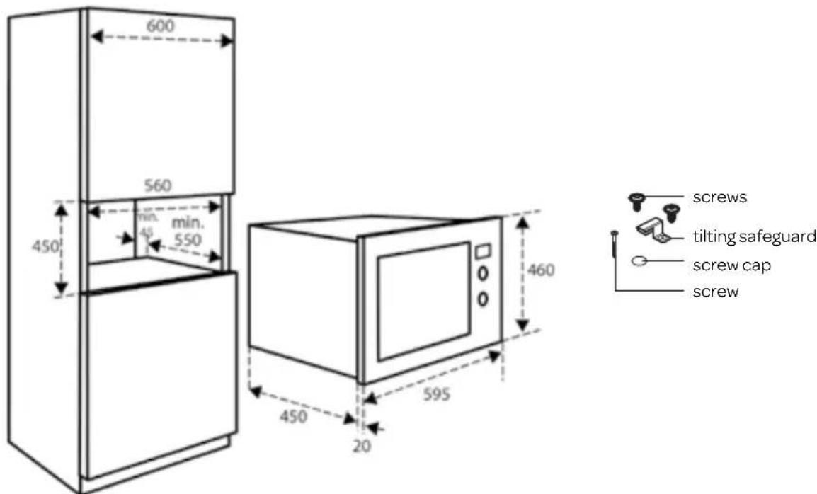 INVENTUM IMC6125F - BUILDING IN THE MICROWAVE OVEN - 1