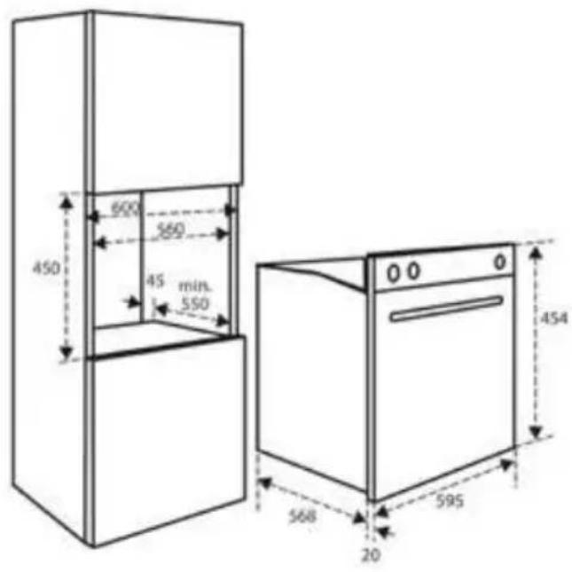 INVENTUM IMC6044GK - OVERALL DIMENSIONS - 1