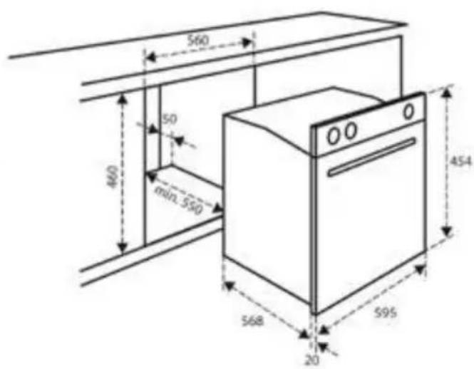 INVENTUM IMC6044GK - OVERALL DIMENSIONS - 2