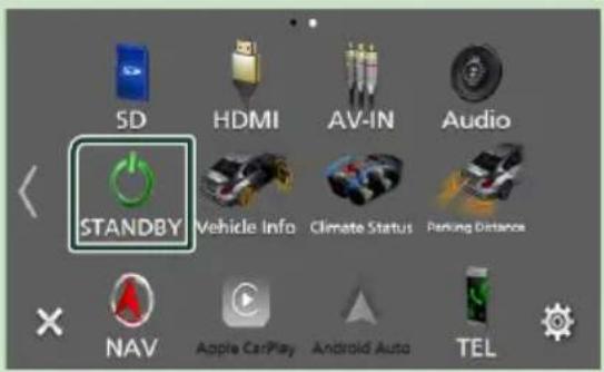 KENWOOD DNX7190DABS - Mettez l'appareil en veille - 1