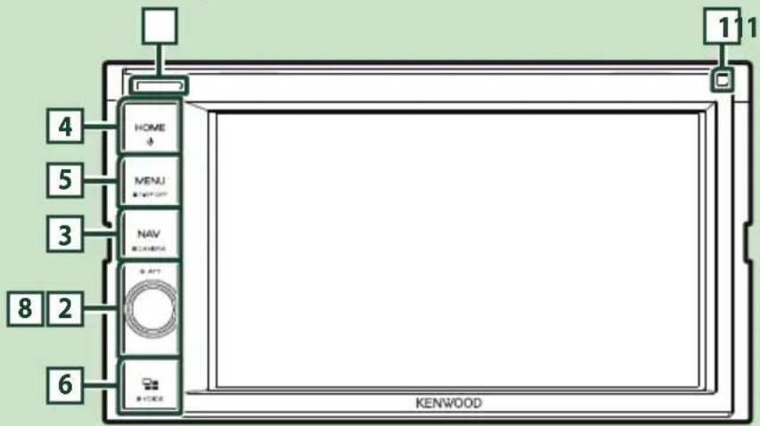 KENWOOD DNX7190DABS - Fonctions des boutons en façade - 4