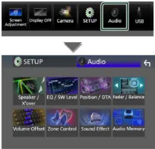 KENWOOD DNX7190DABS - Contrôle de l'audio - 1