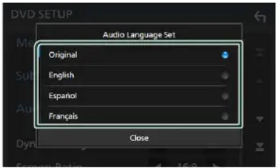 KENWOOD DNX7190DABS - Configuration de la langue - 1