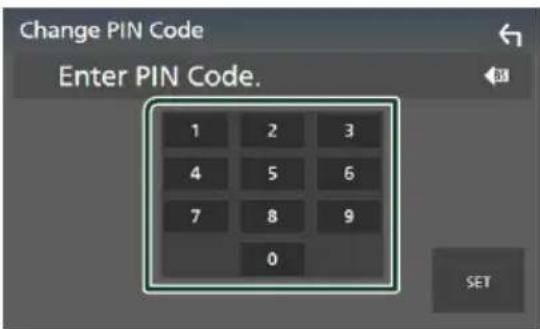 KENWOOD DNX7190DABS - Modifiez le code PIN - 1
