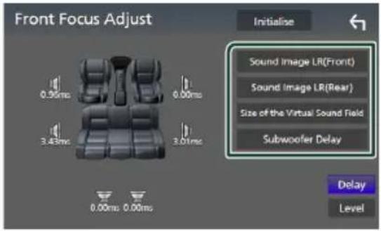 KENWOOD DNX7190DABS - Ajustement précis du focus avant - 1