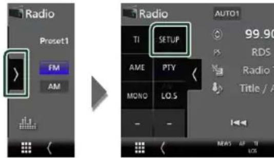 KENWOOD DNX7190DABS - Configuration de la radio - 1
