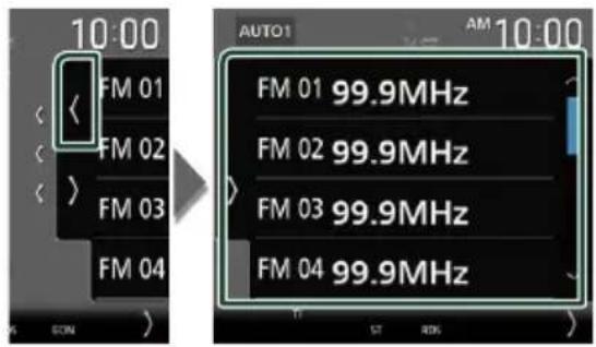 KENWOOD DNX7190DABS - Sélection des présélections - 1