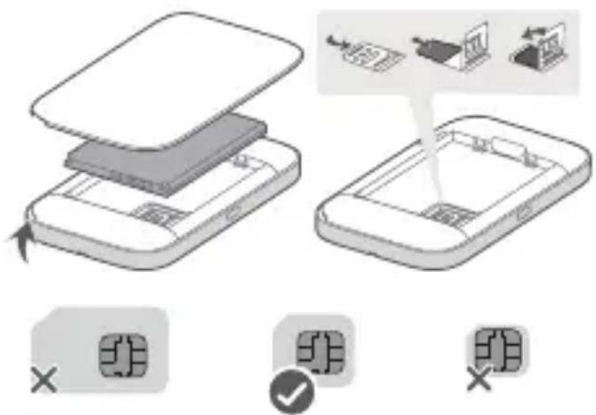 HUAWEI E5785 - Einsetzen der SIM-Karte - 1