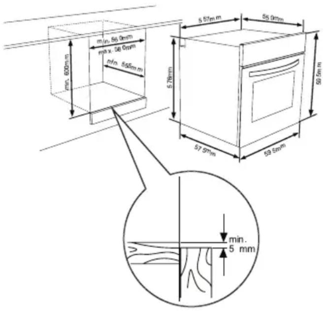 SHARP KA73S56BSSEU - INSTALACION DEL HORNO INTEGRADO - 1