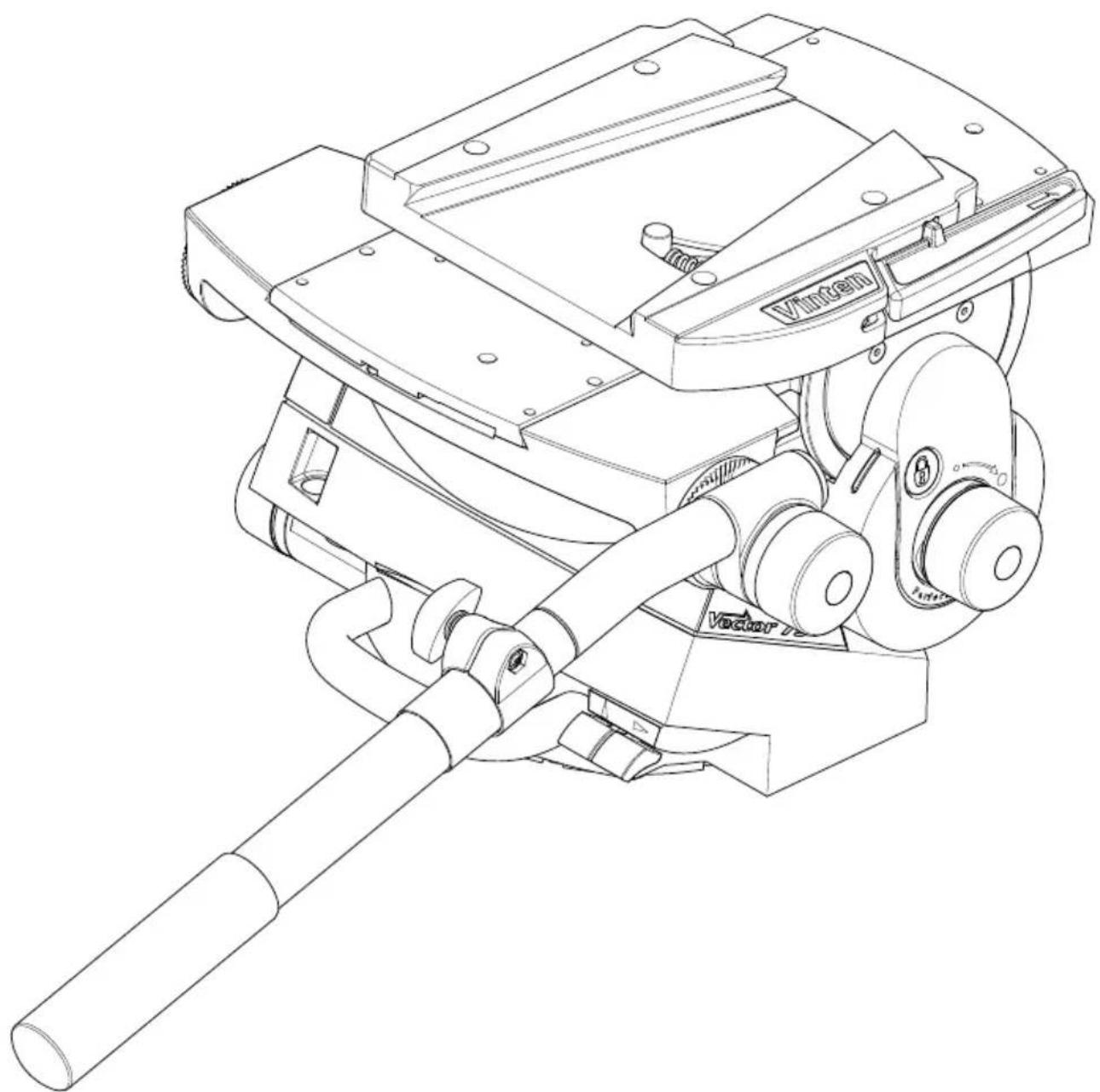 Vinten Vector 75 - Vector 75 Pan and Tilt Head - 1