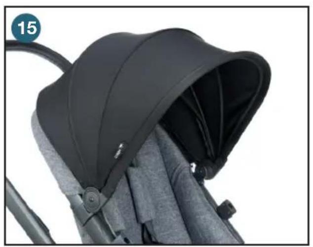 Joovy Qool - 安装车篷 - 2