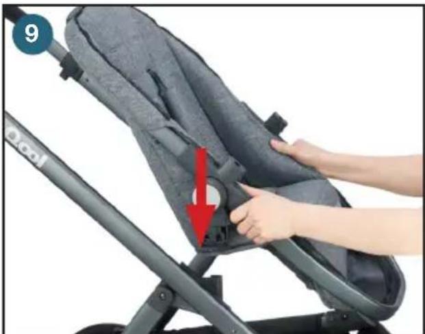 Joovy Qool - Installing/Removing the Seat - 3
