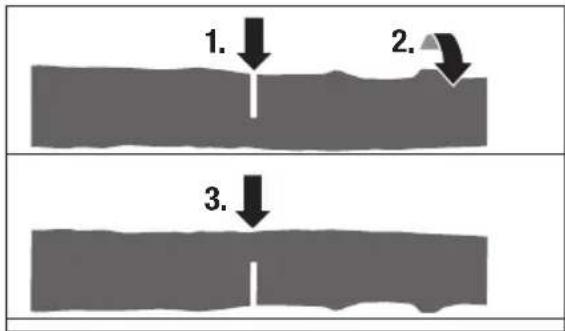 Pattfield PEAKS 18 Li Basic - Stockar som ligger plant på marken - 1