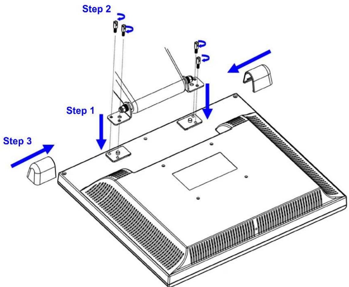 DGM L1531 - Attaching the Base to the Monitor - 1