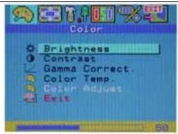 DGM L1918 - Mode de menu OSD (On-Screen Display) - 1