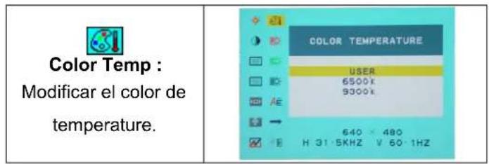 DGM L1731 - Menu de Modelo de OSD (Exhibisión sobre la Pantalla) - 8