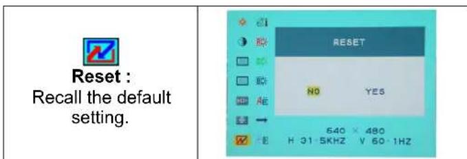 DGM L1731W - OSD (On-Screen Display) Menu Mode - 7