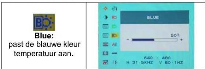 DGM L1731W - OSD (Op-schem weergave) menu modus - 11