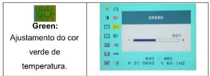 DGM L1731W - Modo do menu OSD (On-Screen Display) - 10