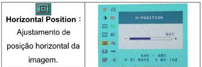 DGM L1731W - Modo do menu OSD (On-Screen Display) - 5
