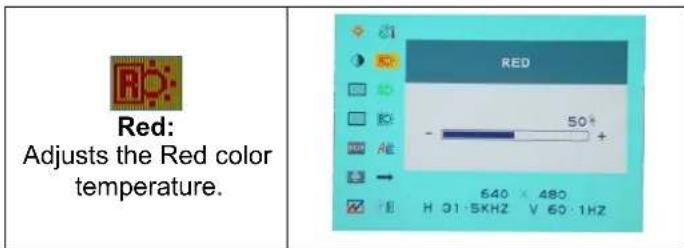 DGM L1731W - OSD (On-Screen Display) Menu Mode - 9