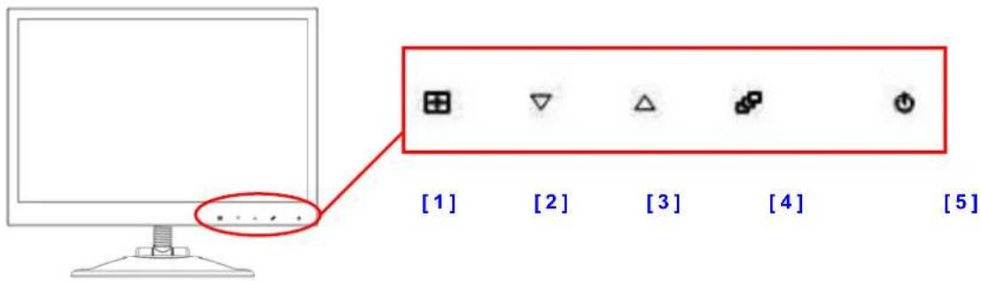 DGM L1523 - Monitor control buttons - 1