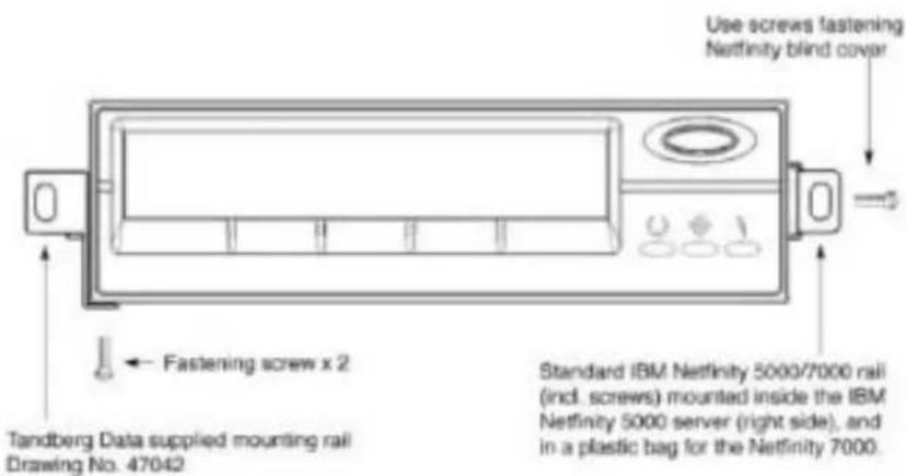 Tandberg Data SLR75 - Mounting Rail Installation Instructions Tandberg SLR5 Drives for - 3