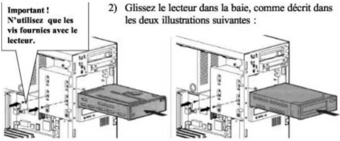 Tandberg Data SLR75 - Installation du lecteur interne - 1