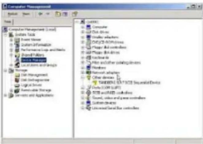 Tandberg Data SLR75 - Installation des Windows 2000 Treibers - 1