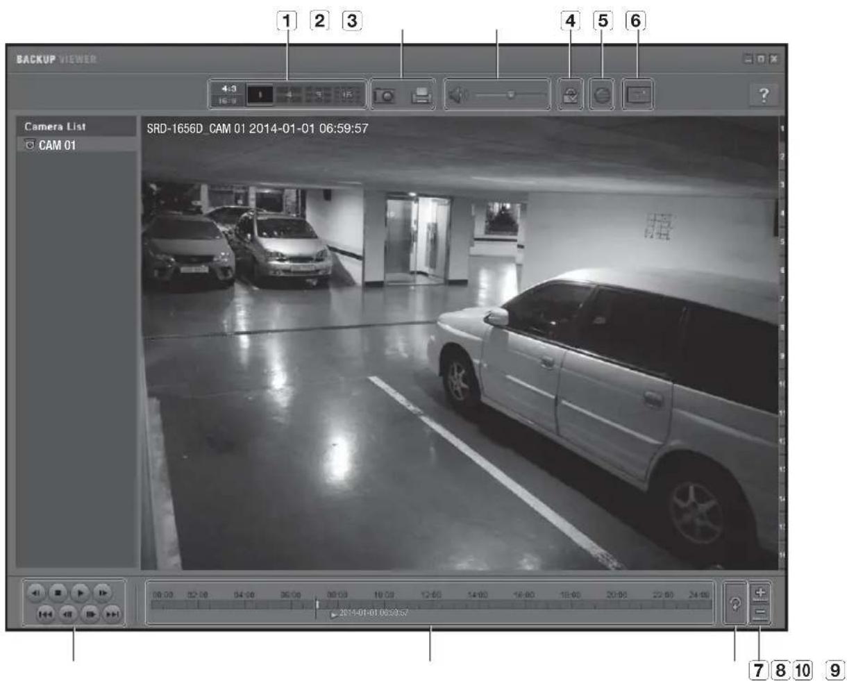 Hanwha SRD1676D - VISIONNEUR DE SAUVEGARDE AU FORMAT SEC - 1