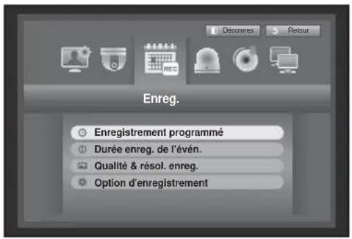 Hanwha SRD1676D - Enregistrement programmé - 1