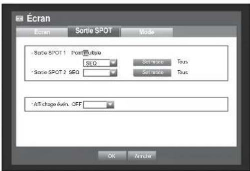 Hanwha SRD1676D - Réglage de la Sortie principale - 1