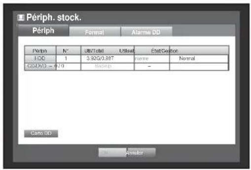Hanwha SRD1676D - Vérification des périphériques - 1