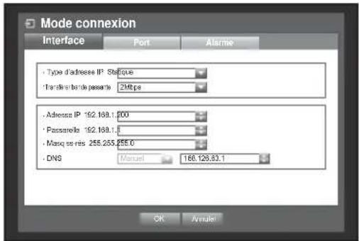 Hanwha SRD1676D - Réglage de la connexion - 2