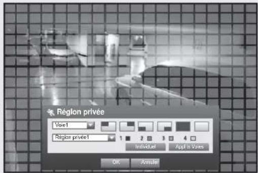 Hanwha SRD1676D - Réglage de la zone de détection de mouvement - 1