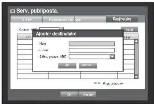 Hanwha SRD1676D - Réglage de destinataire - 2