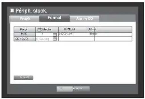 Hanwha SRD1676D - Formatage - 1