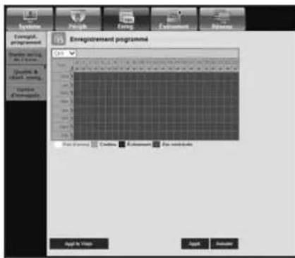 Hanwha SRD1676D - Enregistrement programmé - 1