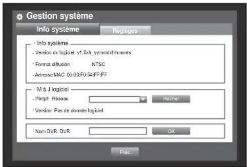 Hanwha SRD1676D - Vérification des informations système - 1