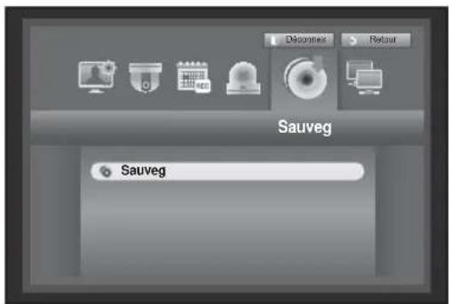 Hanwha SRD876D - Réglage de la sauvegarde - 1