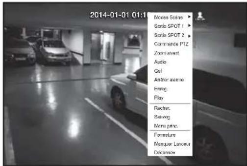 Hanwha SRD876D - Menu Écran Live (Direct) - 3