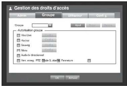 Hanwha SRD876D - Réglages du groupe - 1