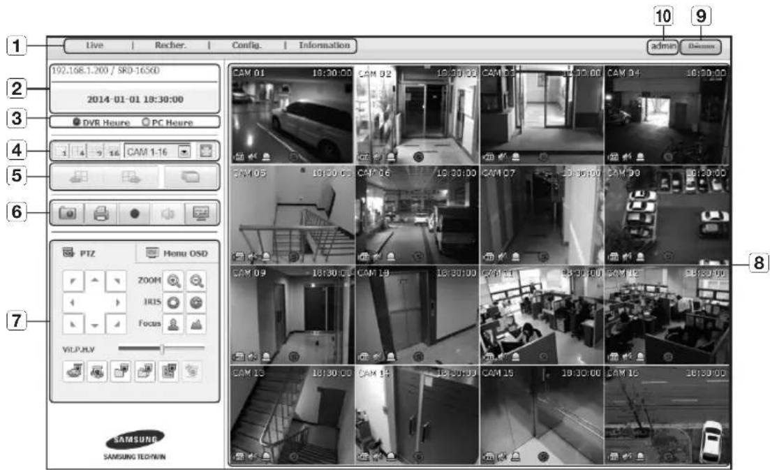 Hanwha SRD876D - CONNEXION DE WEB VIEWER (Windows) - 10