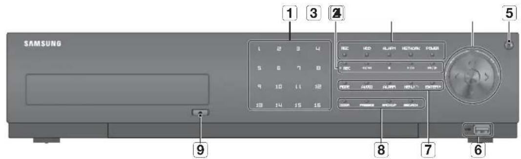 Hanwha SRD876D - NOMS DES COMPOSANTS ET FONCTIONS (AVANT) - 2
