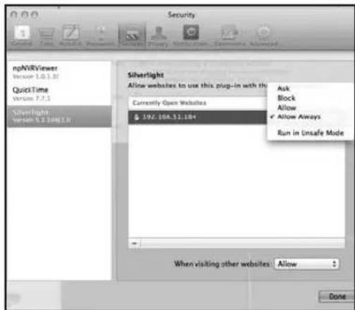 Hanwha SRD876D - Safari sur MAC. - 7